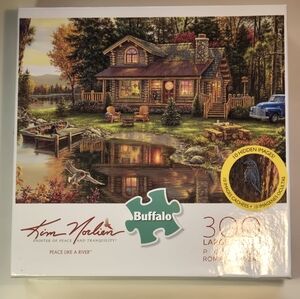 Buffalo Jigsaw Puzzles - Piece Like A River By Artist Kim Norlien 300 Pieces